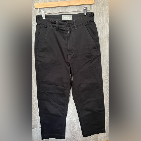 Everlane The Straight Leg Crop Black Jeans Size 6 - Picture 5 of 10